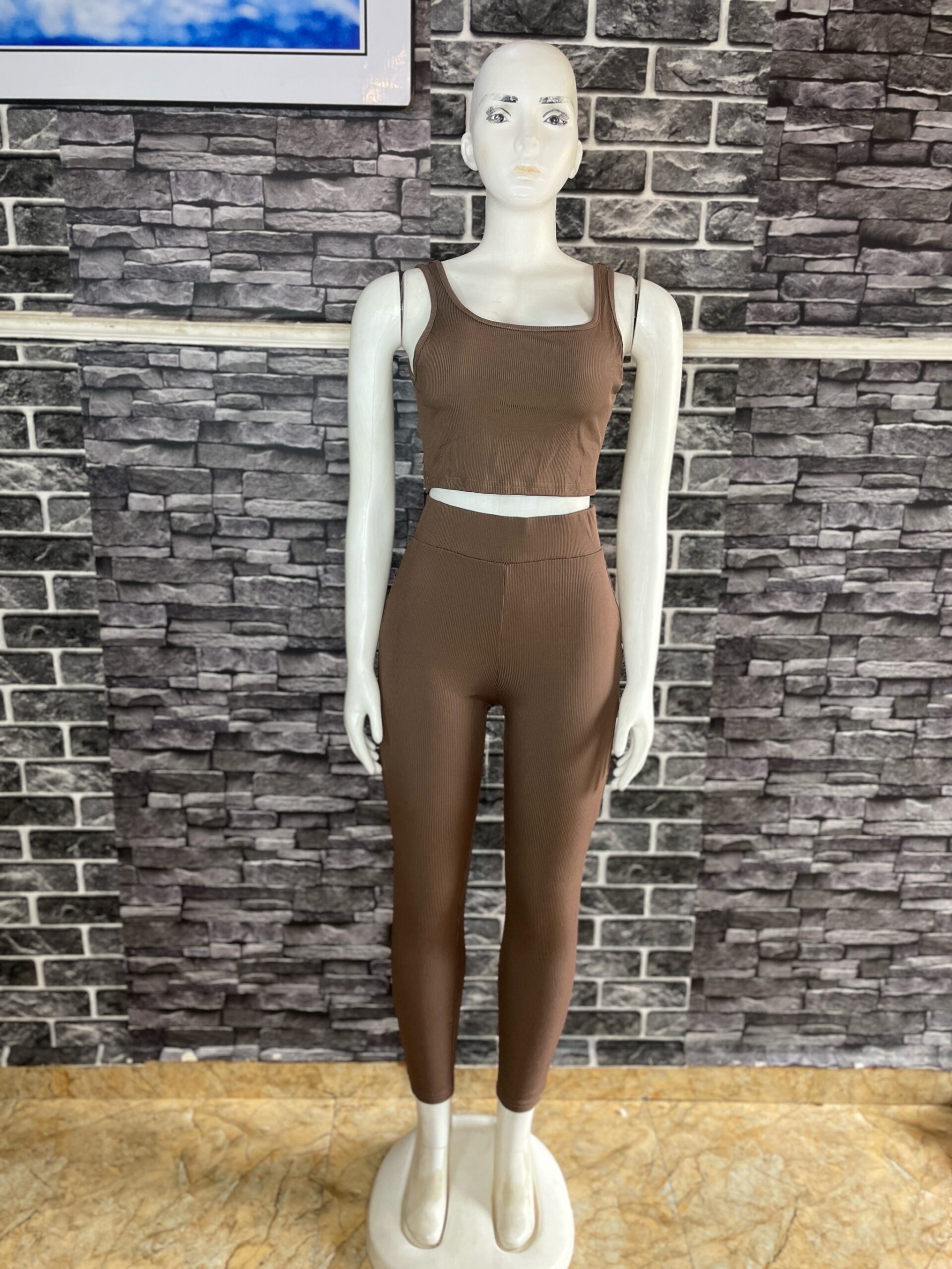 Ribbed Activewear Two Piece 4 Ribbed Activewear Two Piece - Image 4