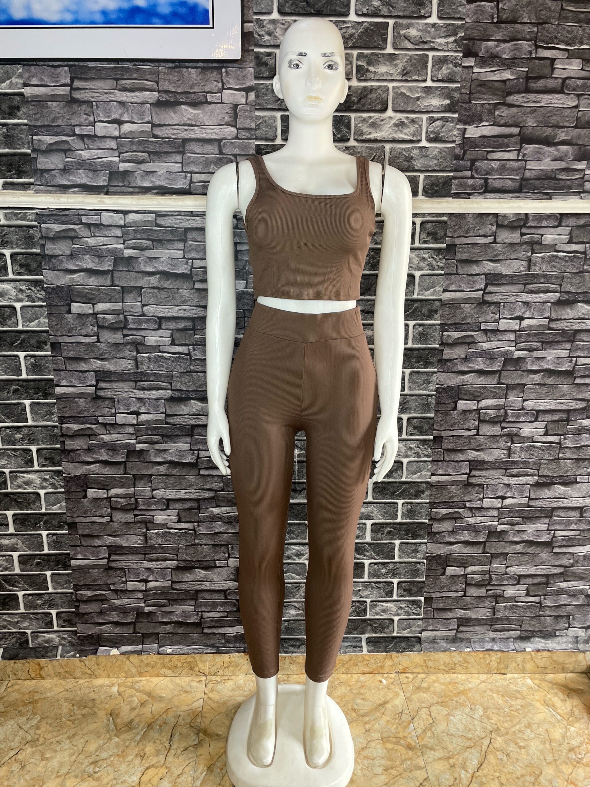 Ribbed Activewear Two Piece 5 Ribbed Activewear Two Piece - Image 5