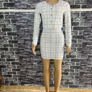 Plaid Skirt Two Piece Set