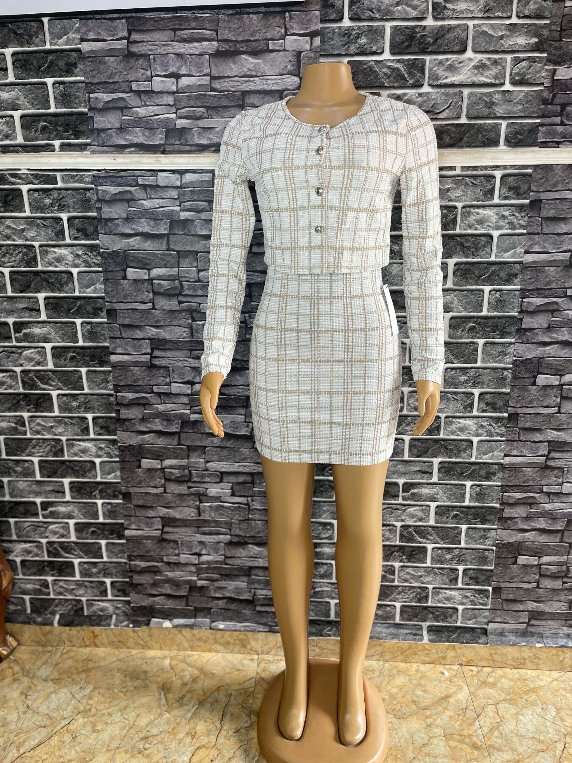 Plaid Skirt Two Piece Set 1 Plaid Skirt Two Piece Set