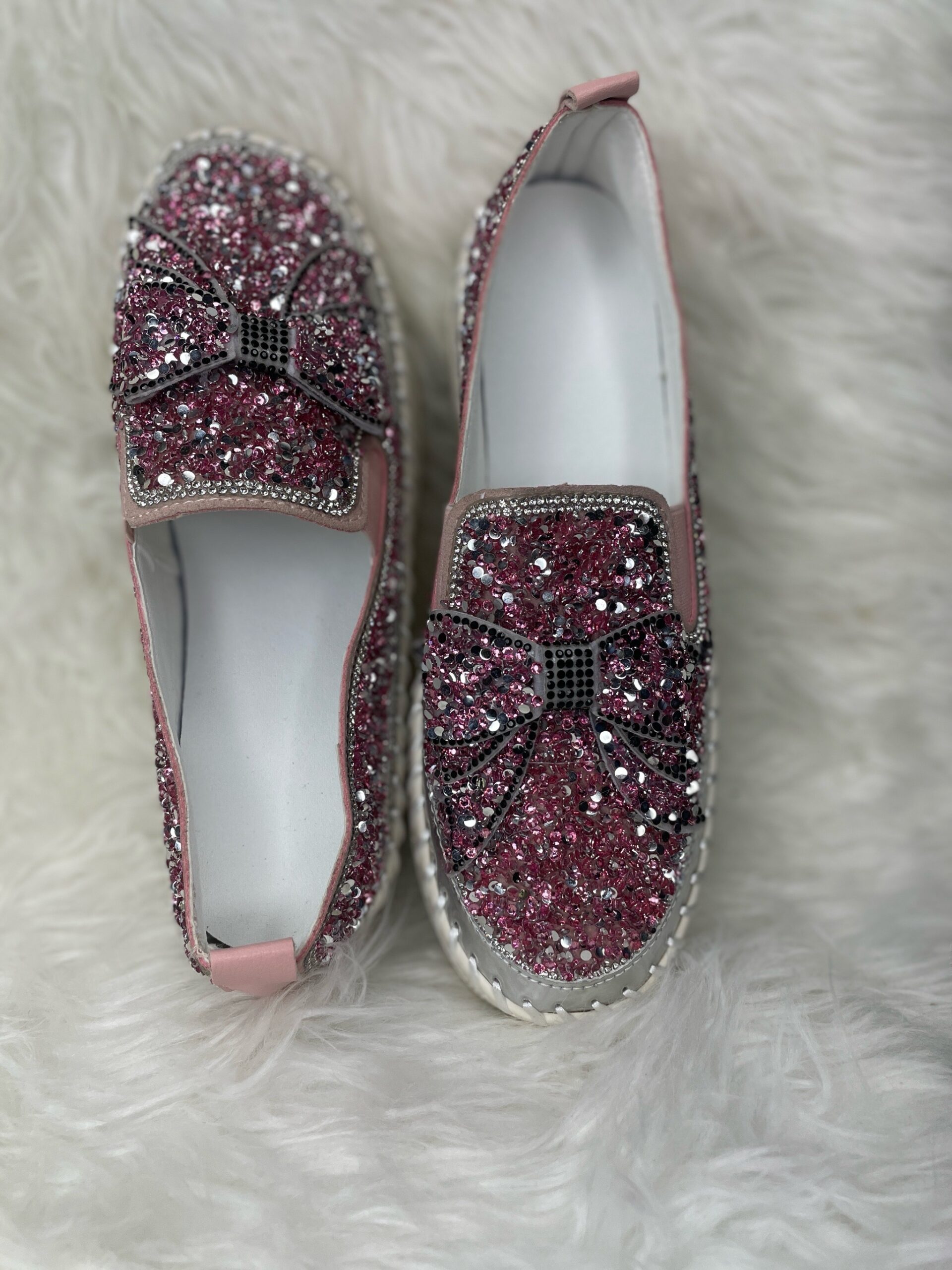 Pink Rhinestone Loafers 2 Pink Rhinestone Loafers - Image 2