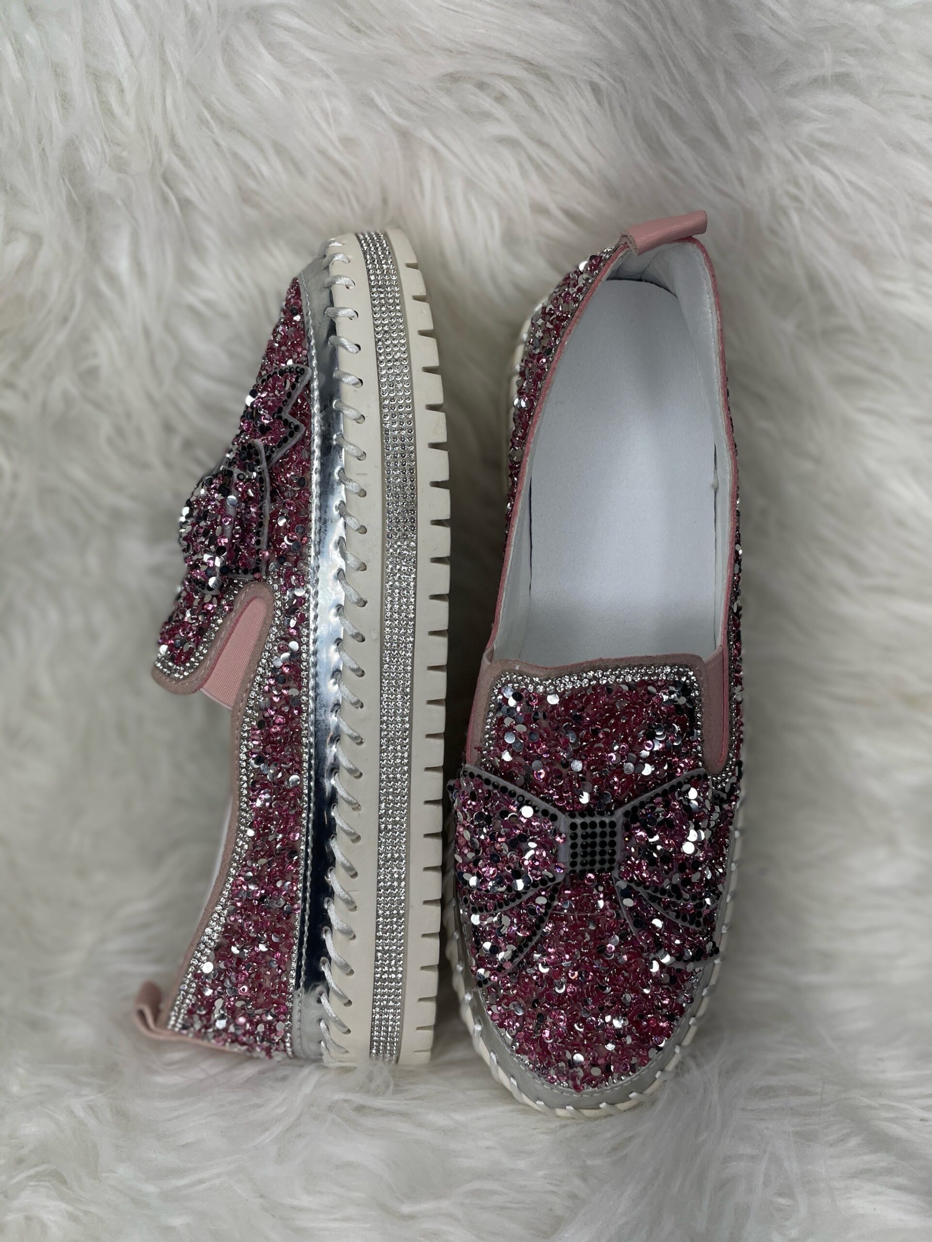 Pink Rhinestone Loafers 3 Pink Rhinestone Loafers - Image 3