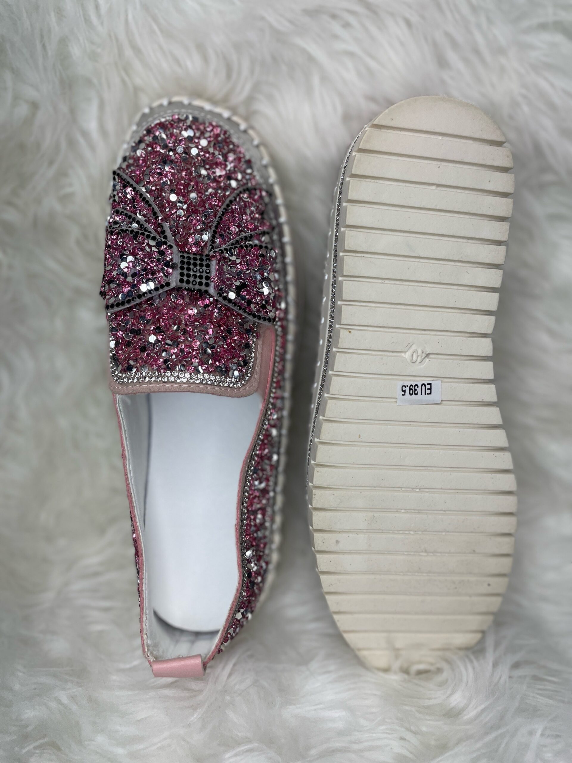 Pink Rhinestone Loafers 4 Pink Rhinestone Loafers - Image 4
