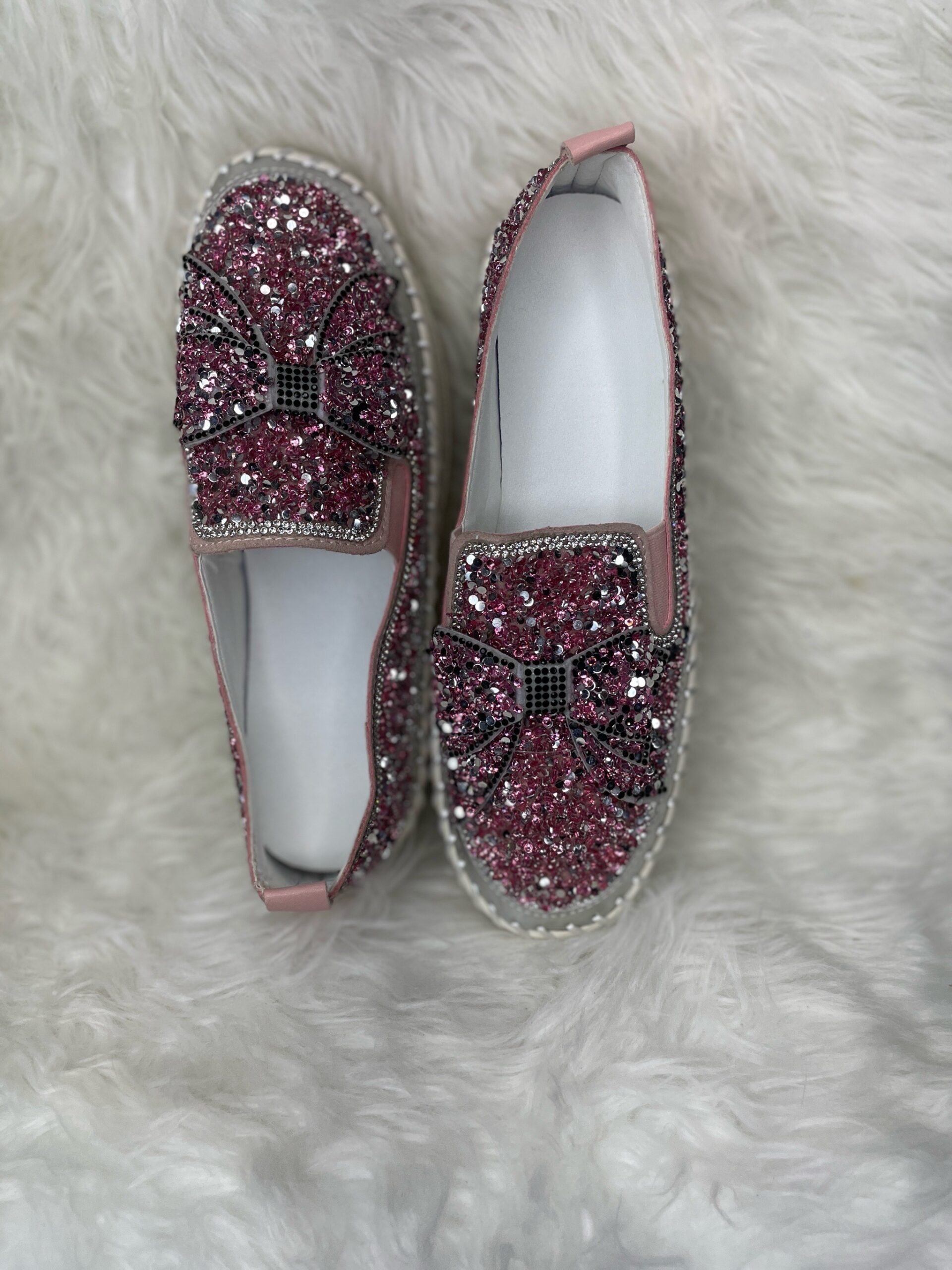 Pink Rhinestone Loafers 5 Pink Rhinestone Loafers - Image 5