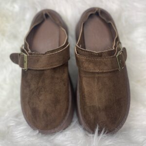 Brown Suede Clogs