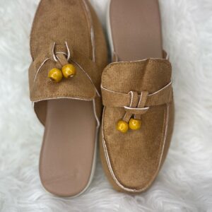Brown Suede Mules
