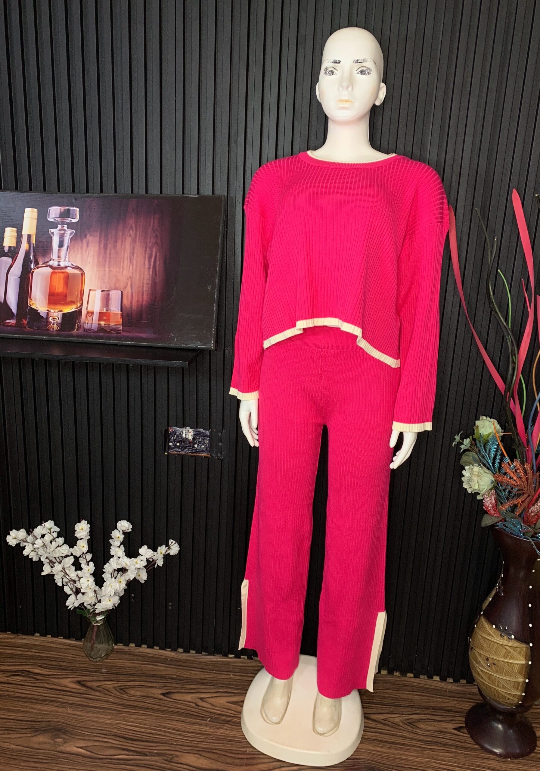 Pink Knit Two Piece Set 1 Pink Knit Two Piece Set