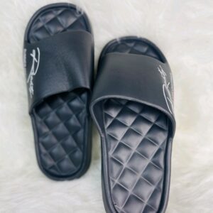 Black Rubber Slippers