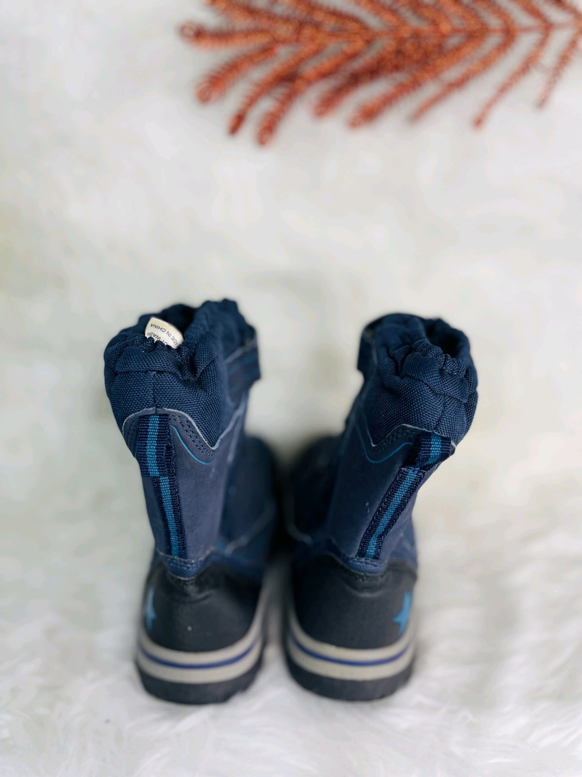 Navy Blue Baby Boots 5 Navy Blue Baby Boots - Image 5