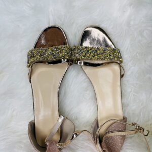 Sequin Flat Sandals Heel