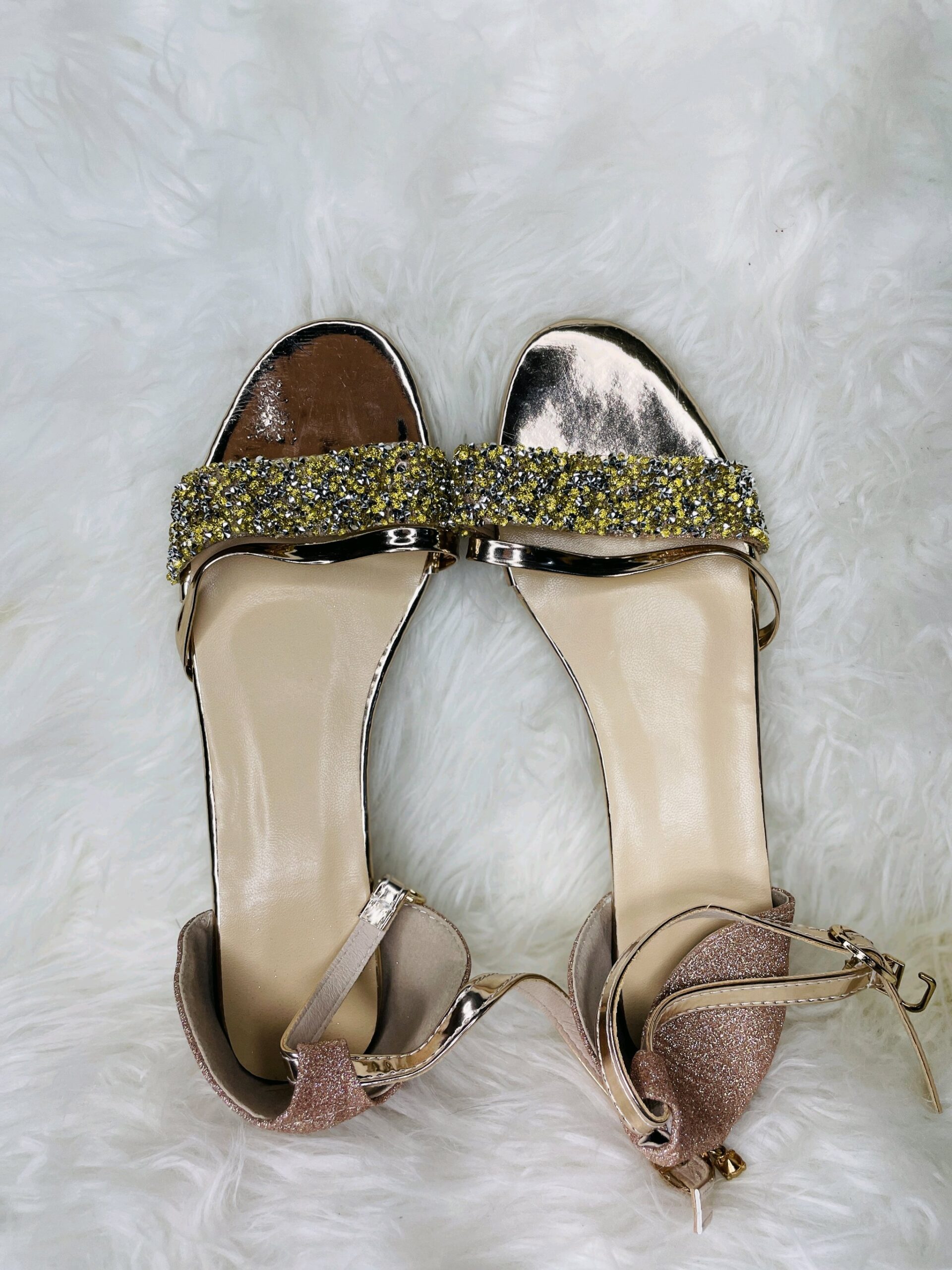 Sequin Flat Sandals Heel 1 Sequin Flat Sandals Heel