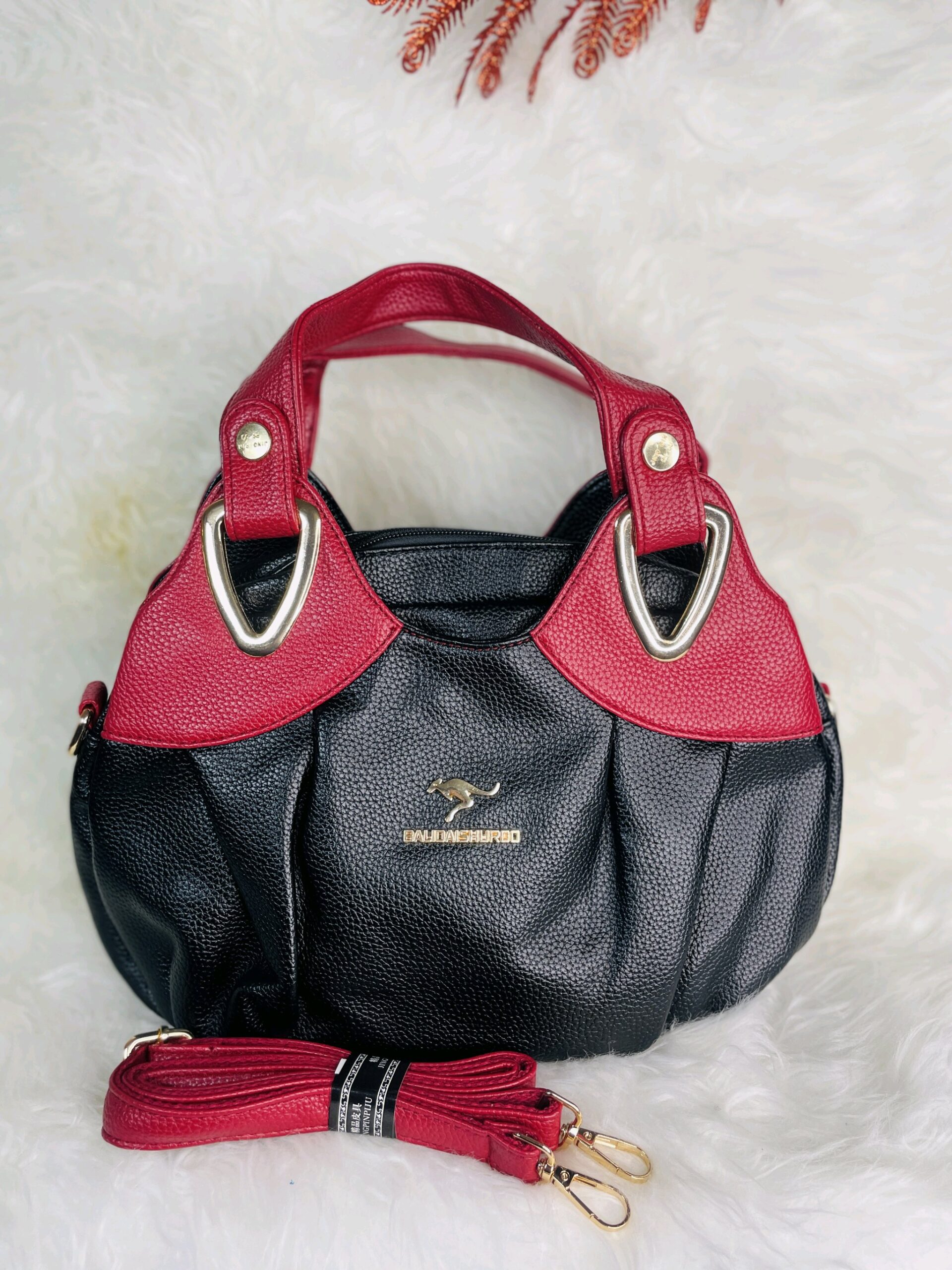Red And Black Classy Handbag 5 Red And Black Classy Handbag - Image 5